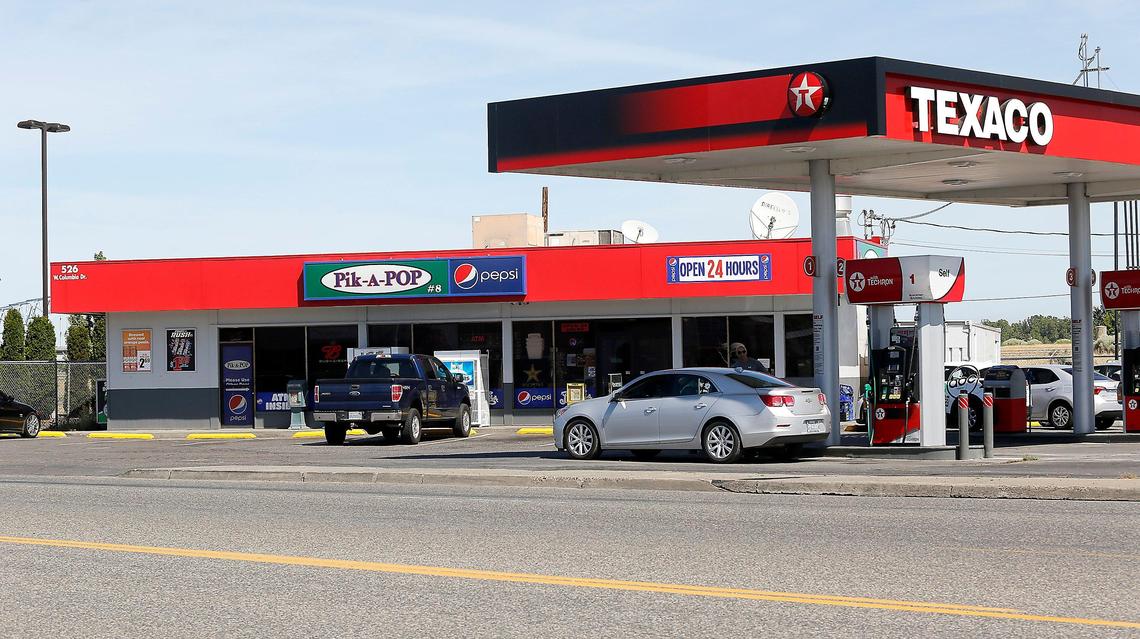 The Pik-a-Pop convenience store and gas station at 526 W. Columbia Drive in Kennewick was robbed by an armed gunman at 3:30 a.m. Tuesday, according to police officials.