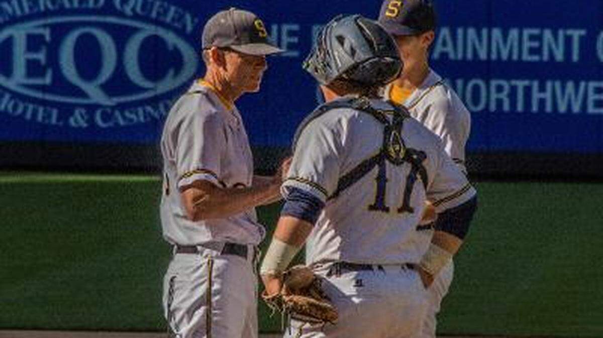 Southridge baseball coach Tim Sanders is being inducted into the Washington State Baseball Coaches Hall of Fame. He started at Southridge in the program’s infancy and remains at the helm.