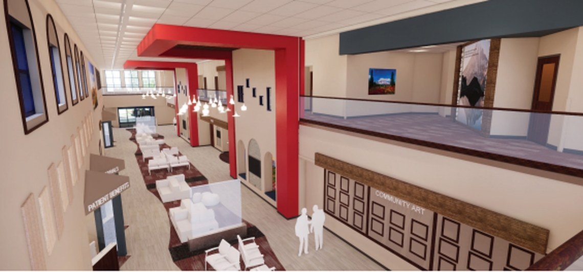 The new Miramar Health Center in Kennewick is planned to offer medical, dental and pharmacy services under one roof near Vista Field.