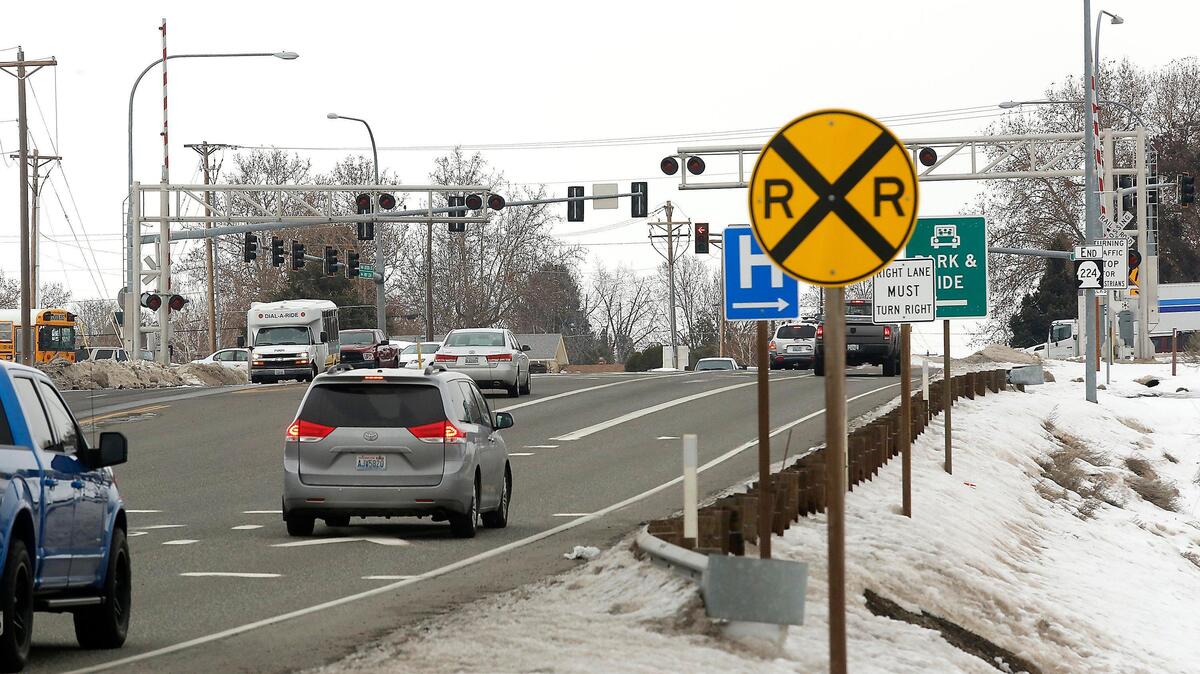 The railroad crossing gates at Van Giesen Street and Highway 240 in Richland are inoperable after a recent automobile accident. Tri-City railroad is securing replacement parts to repair the damage, according to the Port of Benton, which leases the tracks to the railroad.