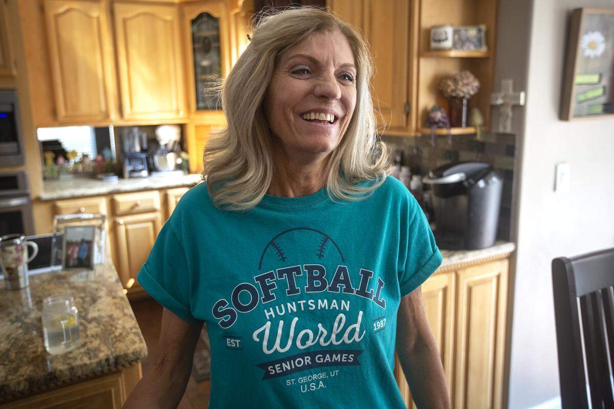 Connie Wormington of Kennewick played softball in the Huntsman World Senior Games in St. George, Utah, last fall.