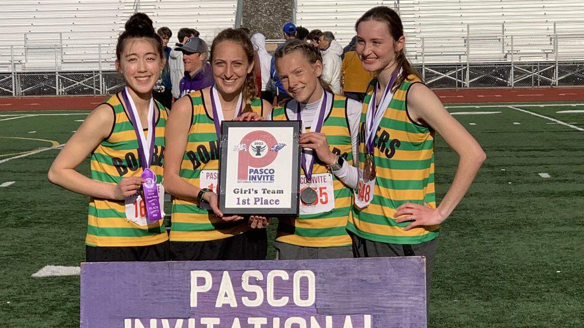 The Richland Bombers girls team took No. 1 over the weekend at the annual Pasco Invitational track meet.