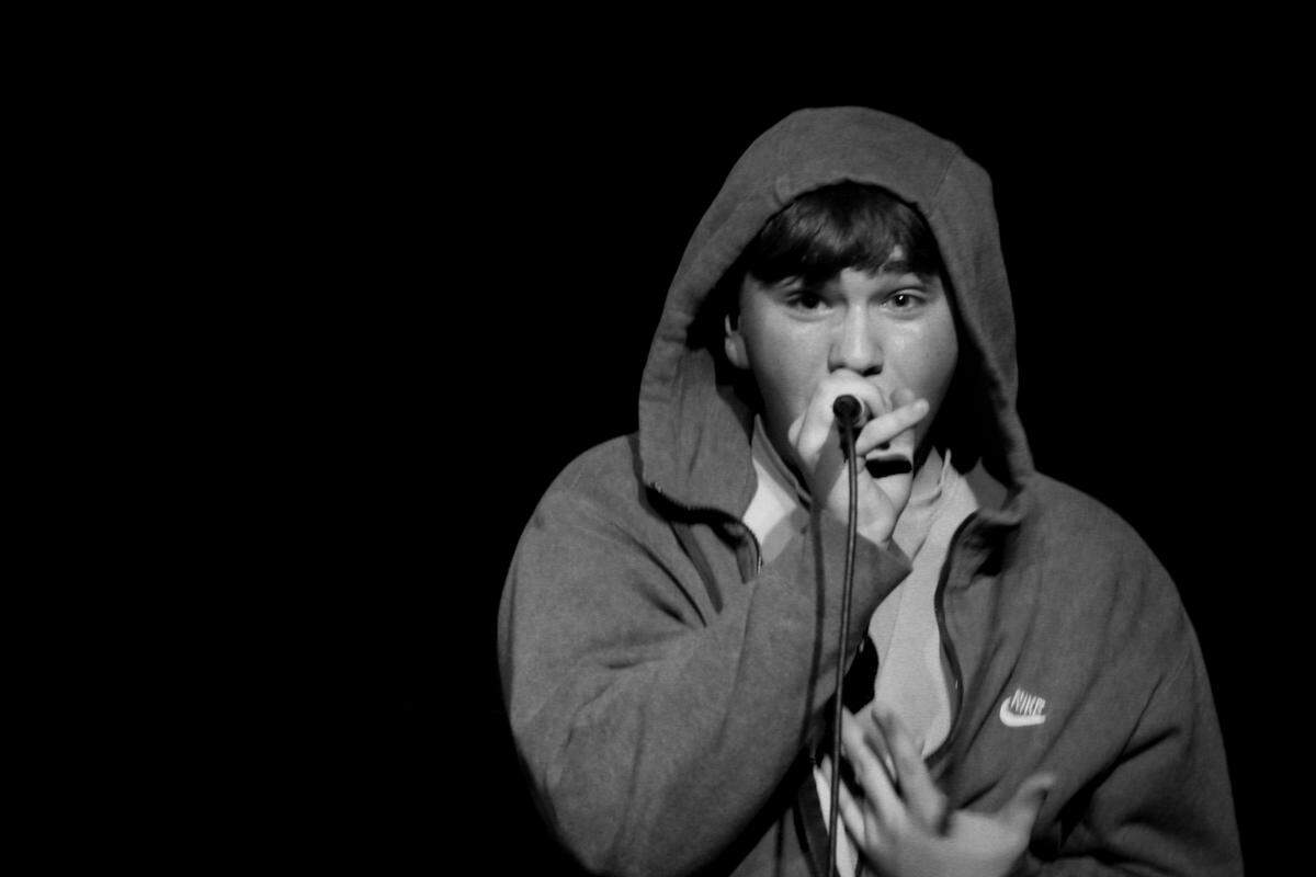Local rapper JOSIAHDAVIS., 15, says lives performances are intricate, full of highs and lows.