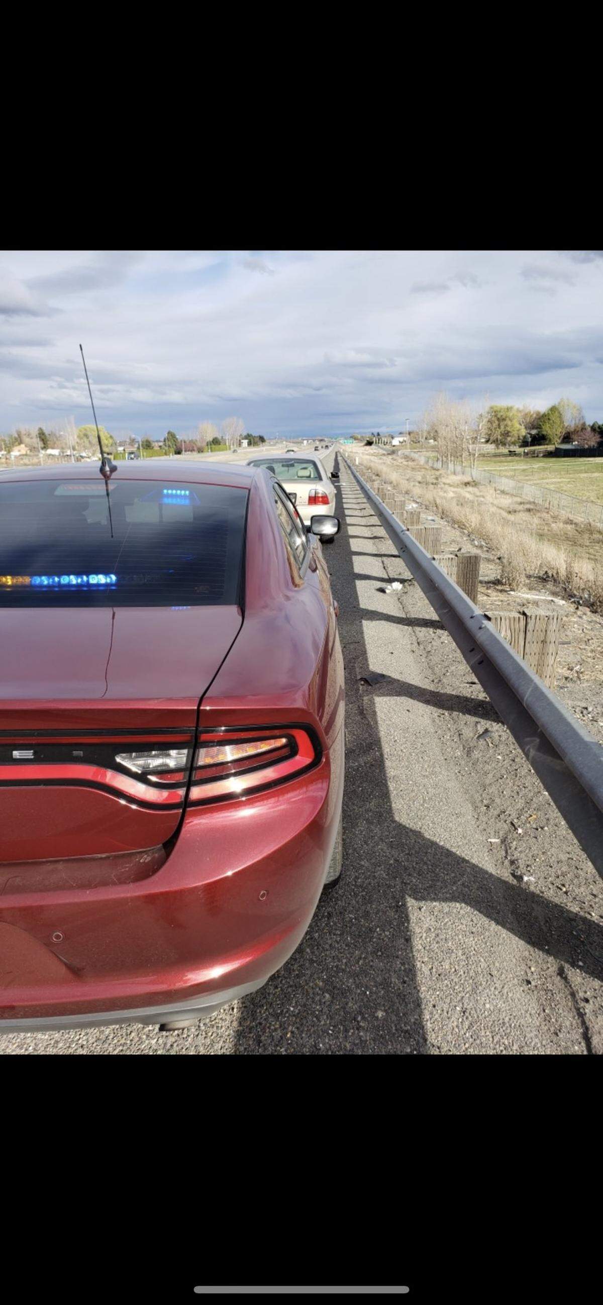 Trooper Carlos Mata with the Washington State Patrol on Saturday evening stopped a car traveling 111 mph in a 70 mph zone on Interstate 182 in Pasco.