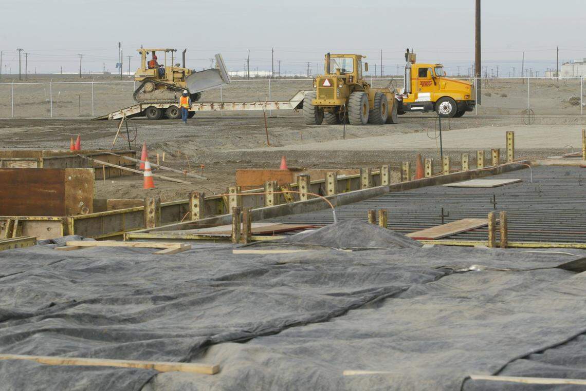 Construction started on a bulk vitrification pilot plant at Hanford in 2005, but the technology was not picked to treat Hanford waste.