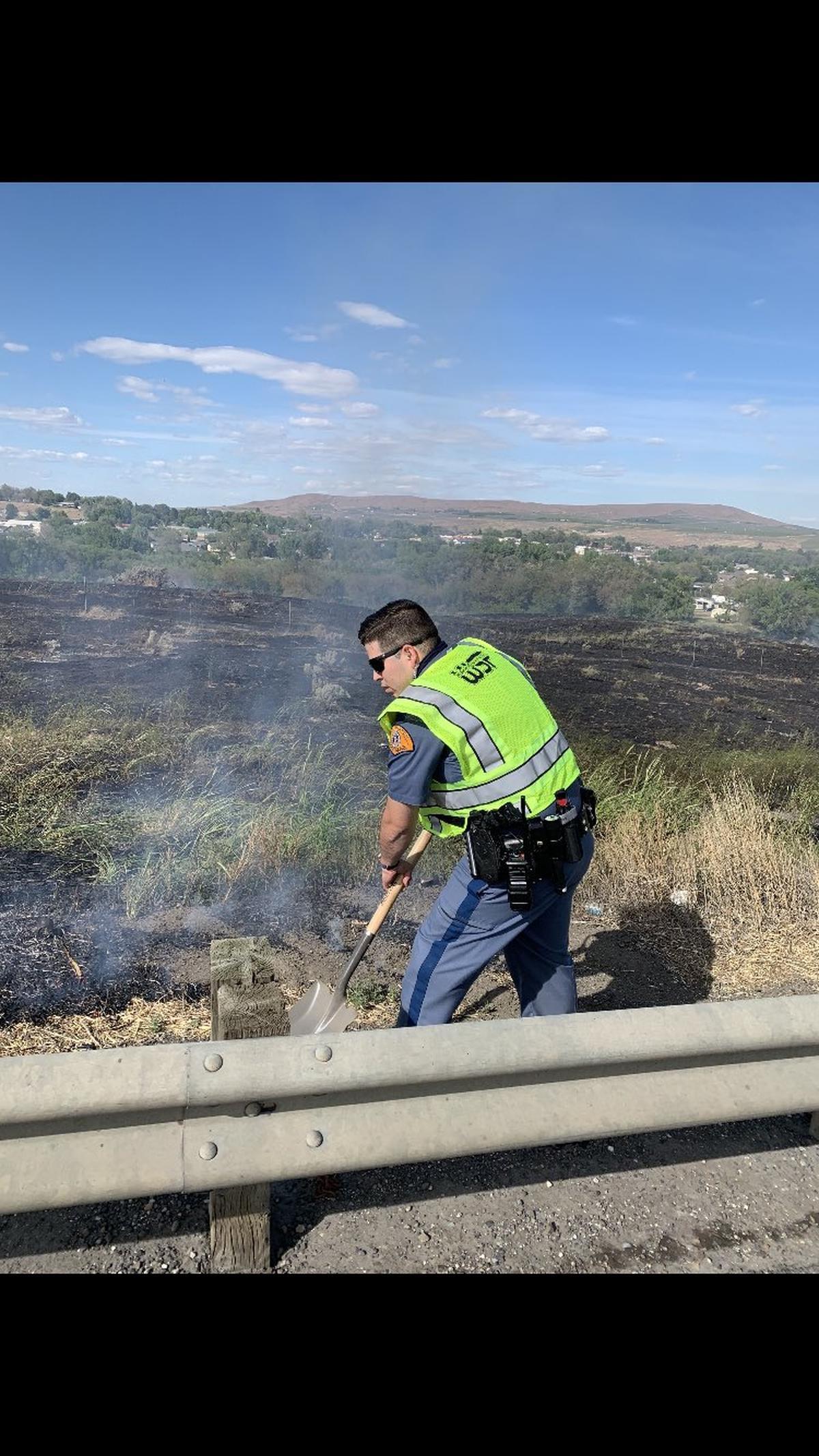Crews also were busy with a wildland fire along Interstate 82, between Prosser and Benton City, that closed one lane and caused an expanded traffic collision.