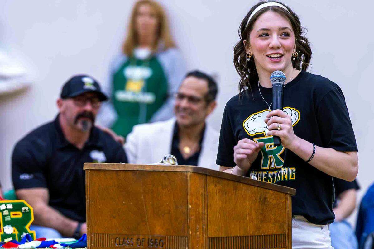 Richland senior Savannah Thorpe won the 115-pound state championship match at Mat Classic in Tacoma. She is the first Lady Bomber to win an individual state championship.