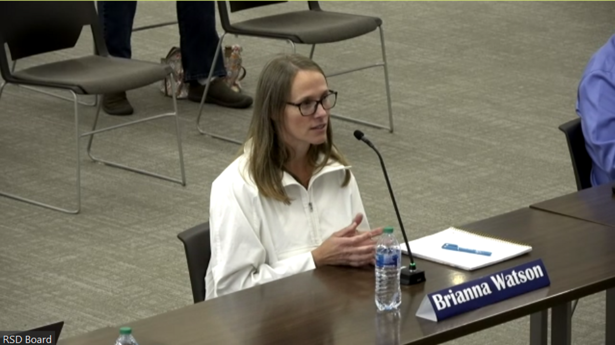 Brianna Watson interviews Wednesday, Sept. 20, for the vacant Position No. 4 seat on the Richland School Board.