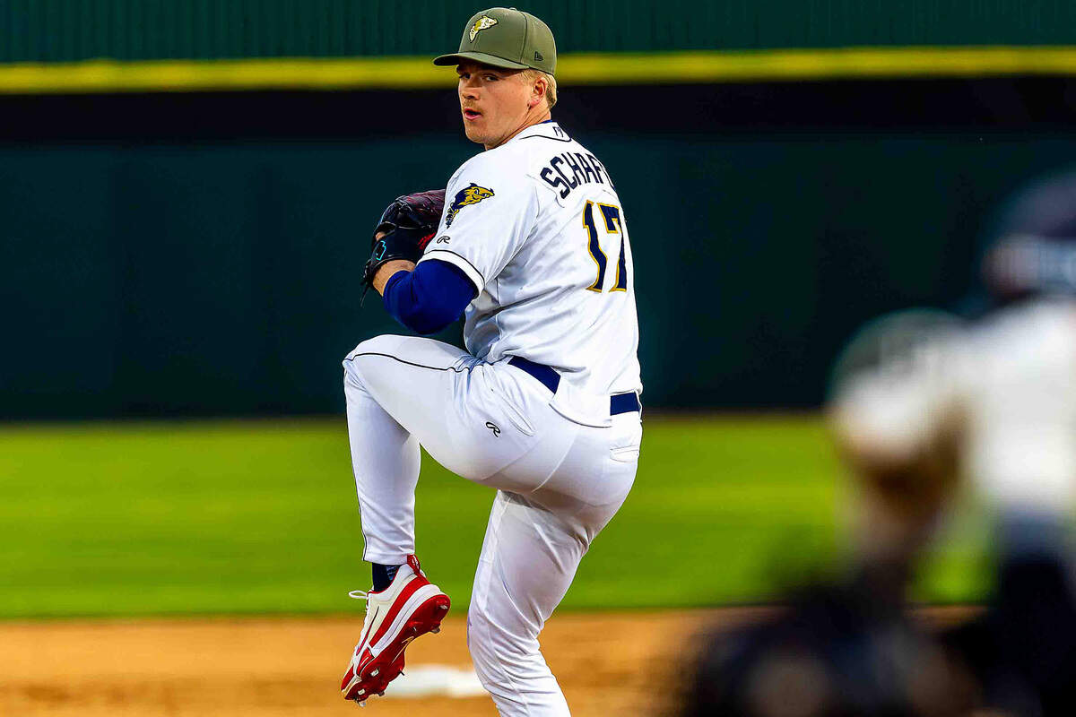 Tri-City Dust Devils reliever Luke Schafer begins his delivery during a game earlier this season at Gesa Stadium in Pasco. The right-hander contributed 3⅓ scoreless innings Sunday as part of 6⅓ innings of scoreless relief that helped extend Tri-City's winning streak to eight games.