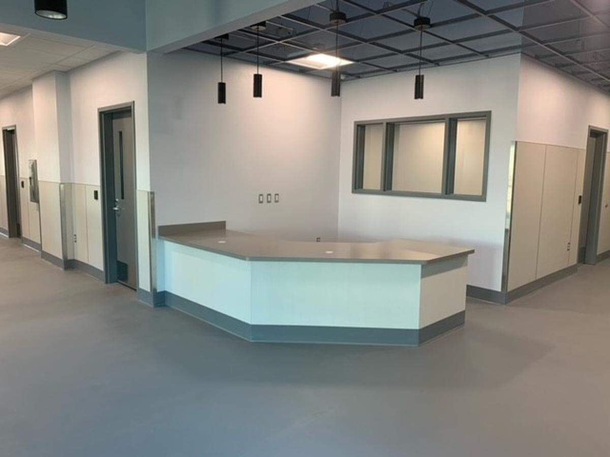 Front desk at Tri-Cities Animal Services building