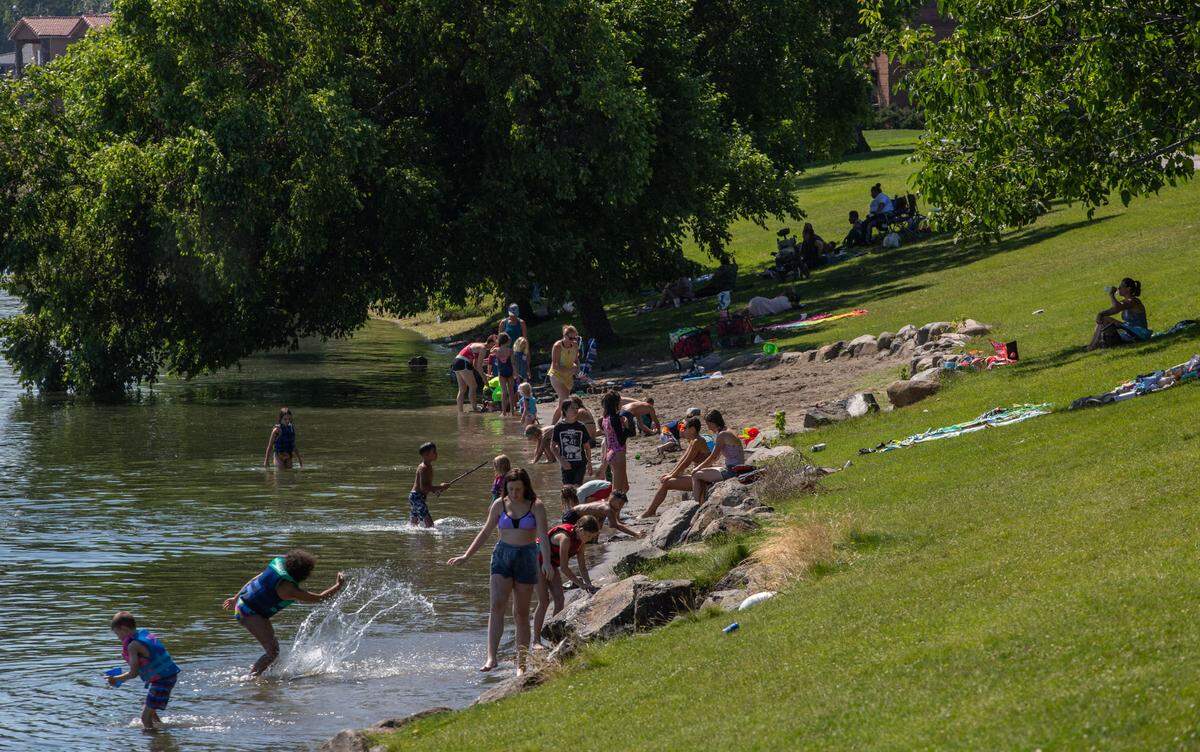Howard Amon Park in Richland boasts a sandy beach.