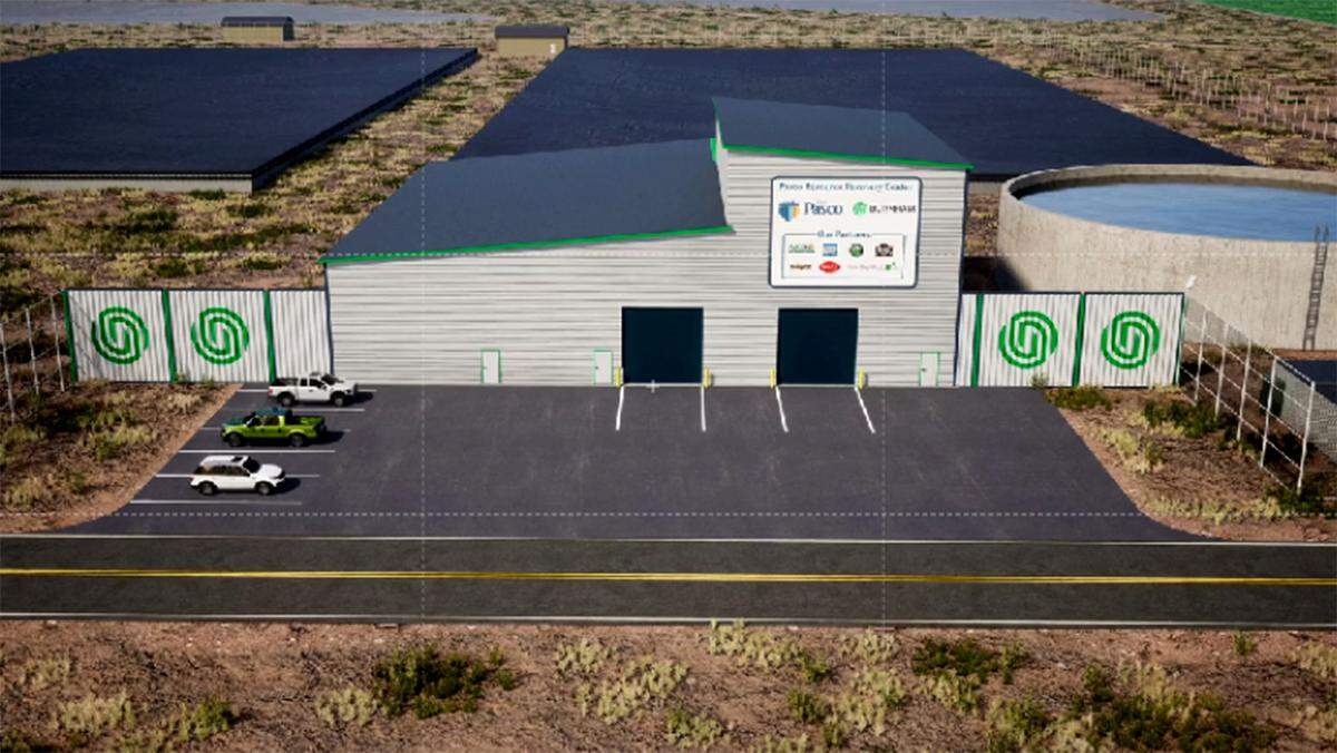 Pasco’s Process Water Reuse Facility uses wastewater from local food processors to irrigate 14 city-owned farm circles on 1,900 acres.