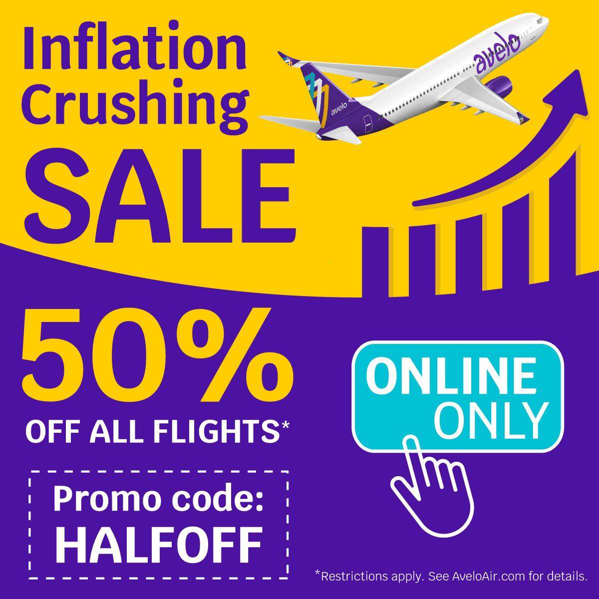 Avelo Airlines is running an “inflation crushing” special for flights from Pasco to LA through June 23.