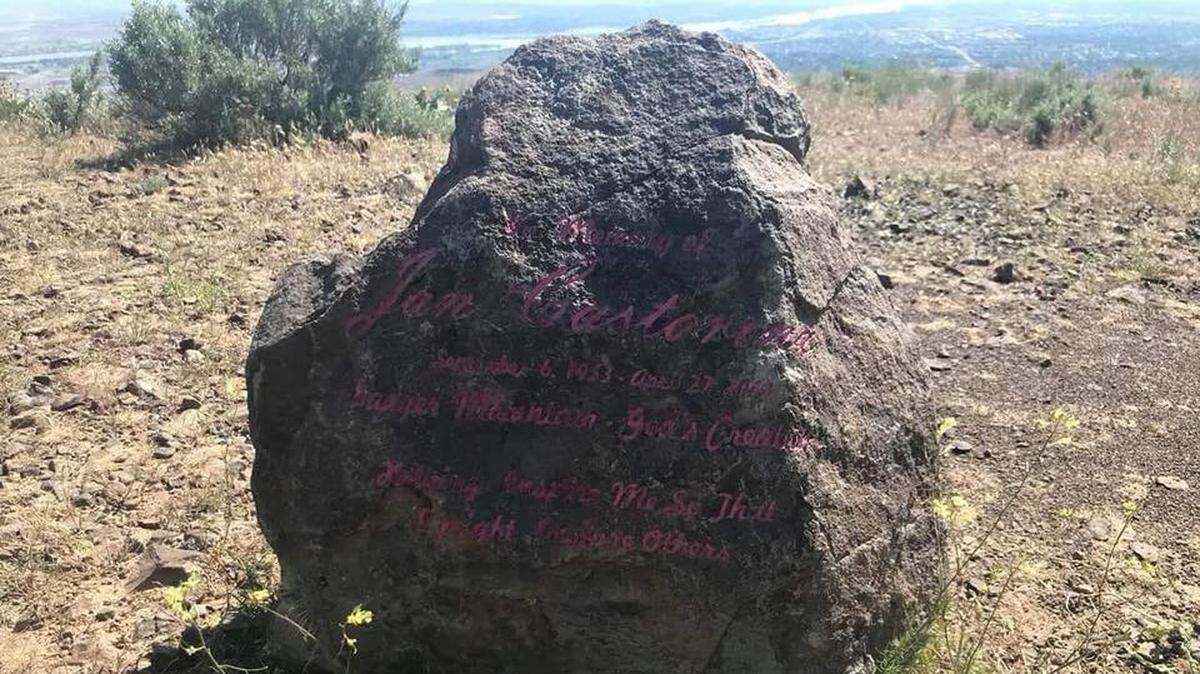 The Castorina family’s memorial rock, which sat atop Badger Mountain for five years, went missing for a week.