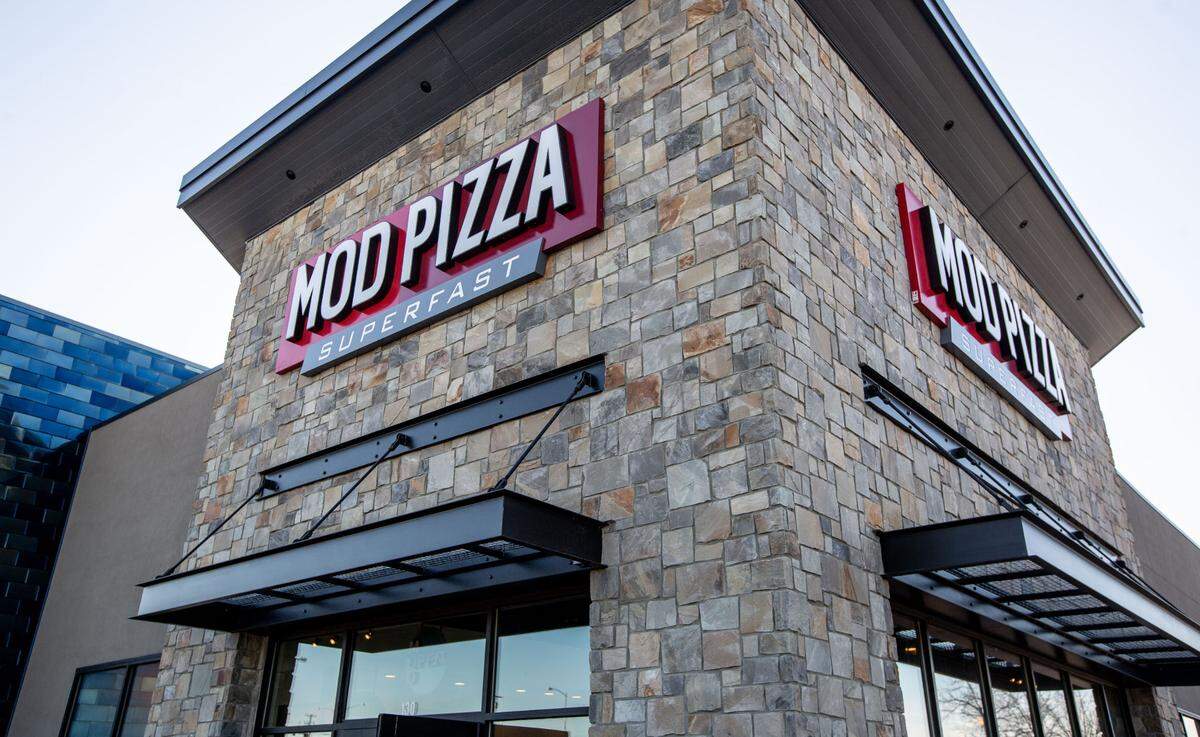 The MOD Pizza location in front of Columbia Center Mall in Kennewick.