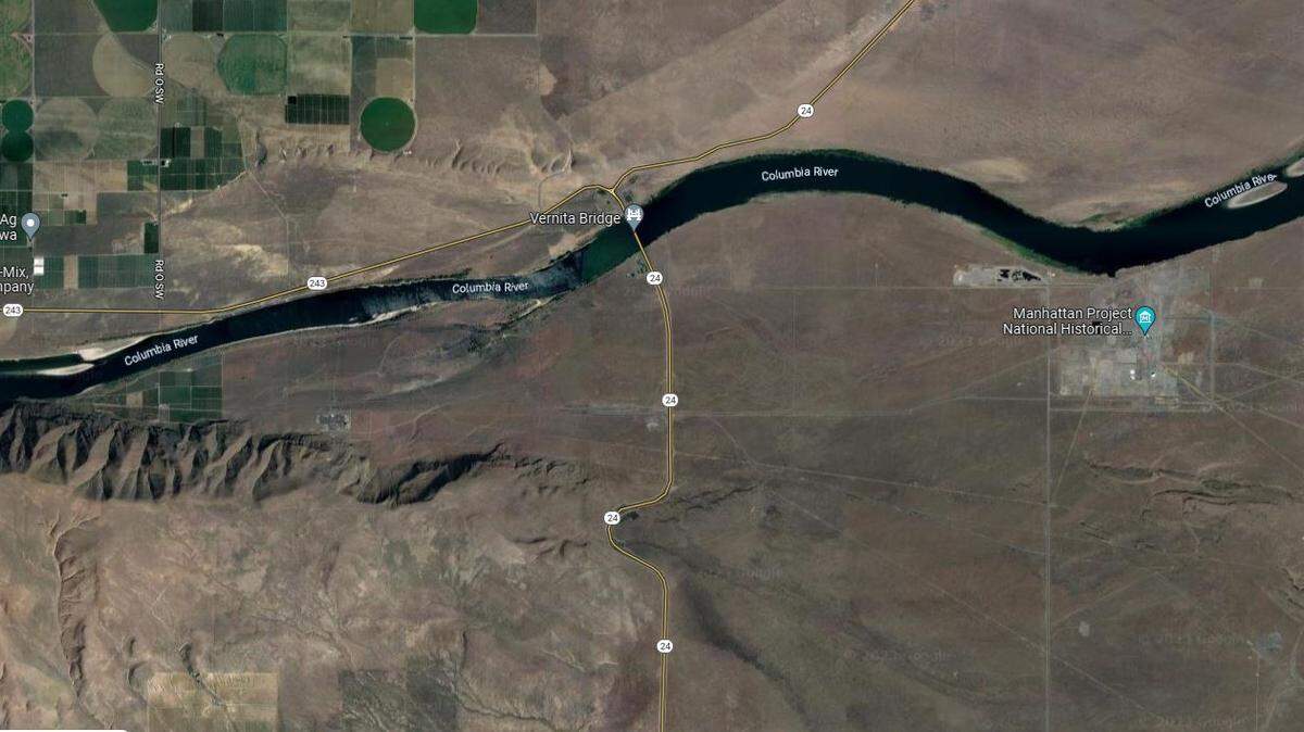 One person was found injured after a motorcycle wreck near the Vernita Bridge.