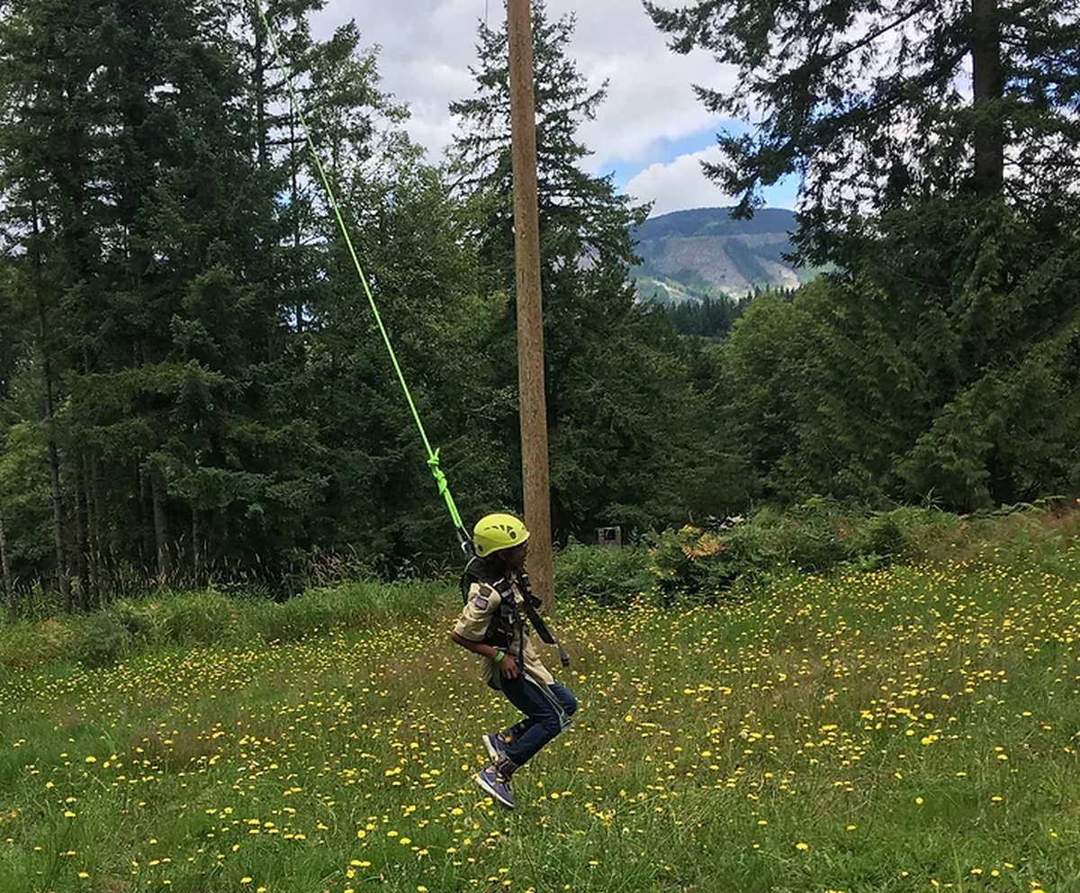 Advaitha Motkuri works toward her Eagle Scout rank by earning merit badges