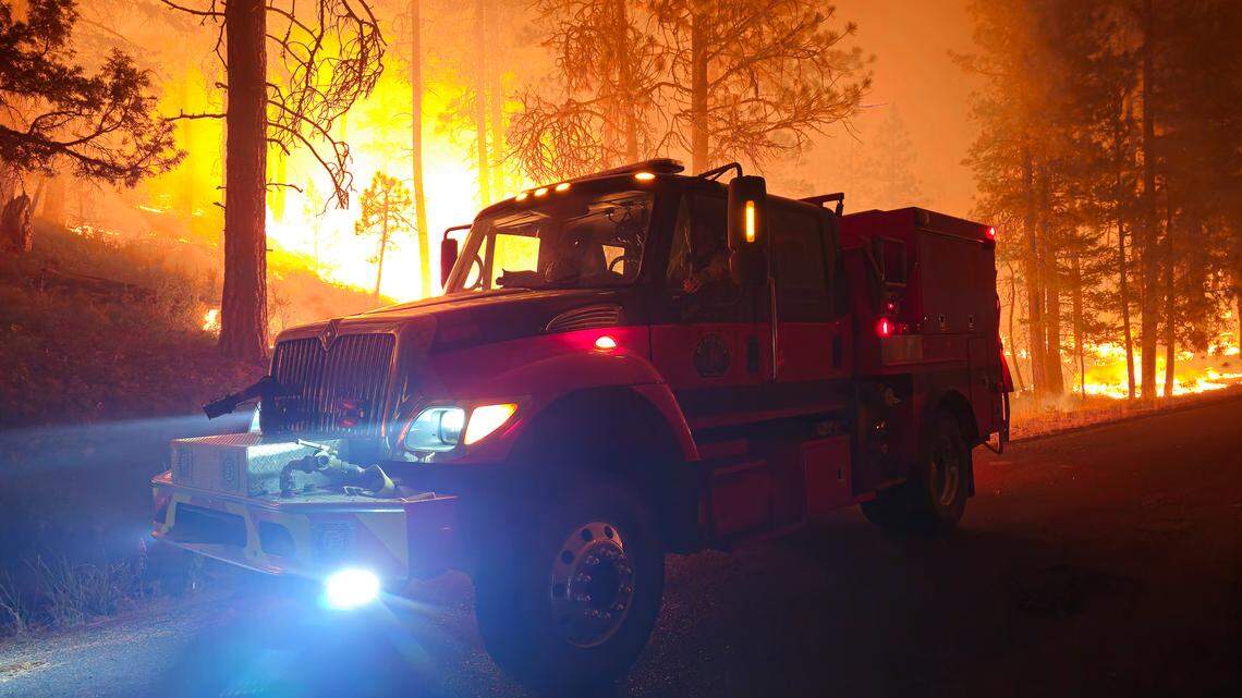 The Falls Fire in Eastern Oregon has burned about 140,000 acres.