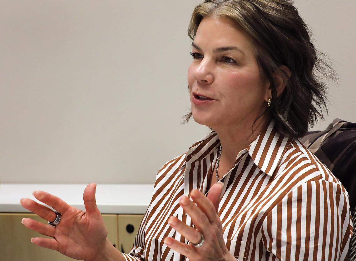 State Rep. April Connors, R-Kennewick, was elected House Republicans’ floor leader in November 2024, tasking her with organizing legislative strategy, debates, and initiating and responding to parliamentary action.