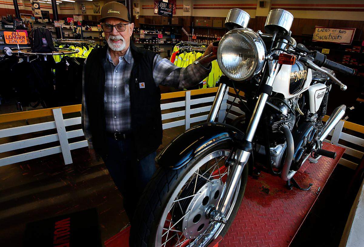 Stuart Logg, longtime owner of Basin Department Store, plans to close the downtown Kennewick business. His life has revolved around the business but his passion is restoring and collecting motorcycles.