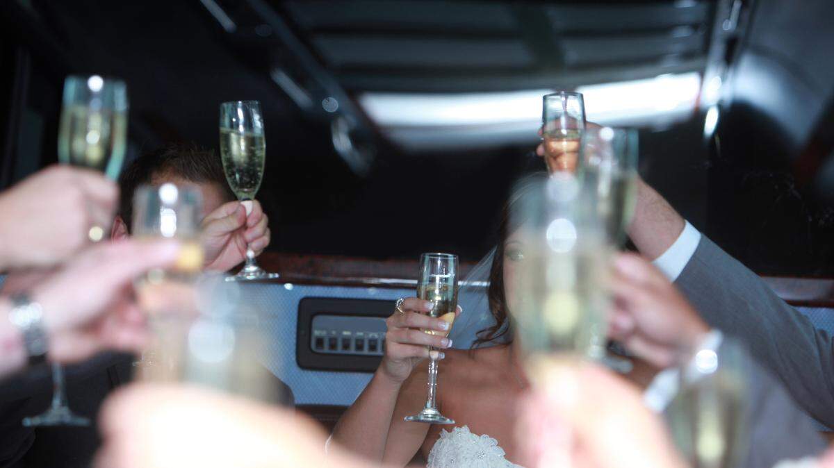 Party bus stock image