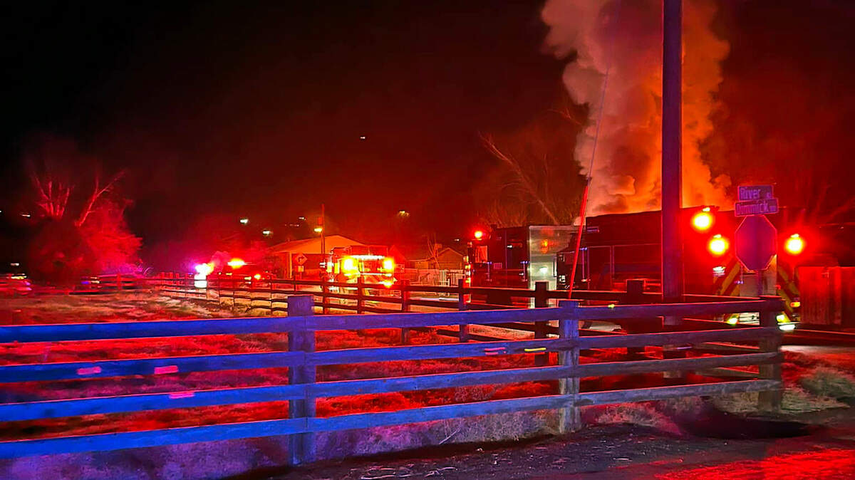 Firefighters from Benton County Fire District 2 were assisted by deputies from the Benton County Sheriff Office and firefighters from Fire District 1 at a house fire off North River Road in Benton City.