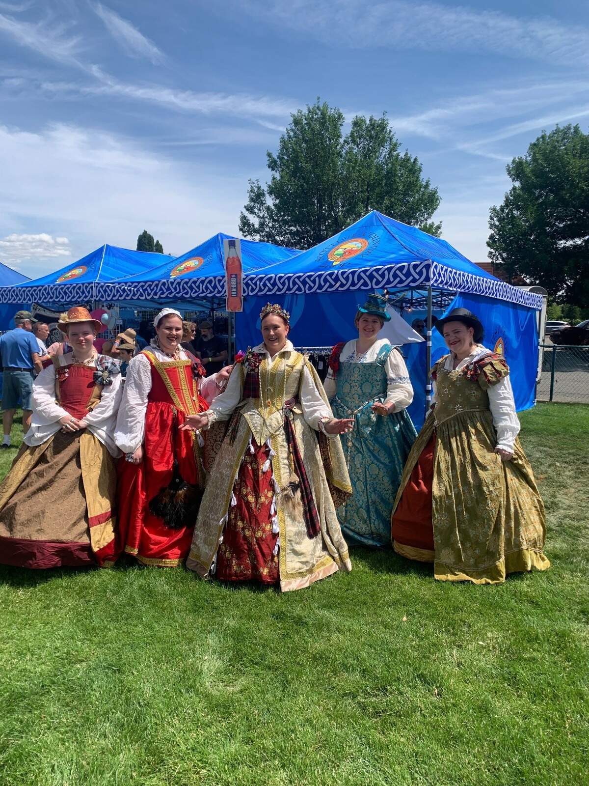 Participants often dressed in traditional Scottish attire, though there is no dress code at the festival.