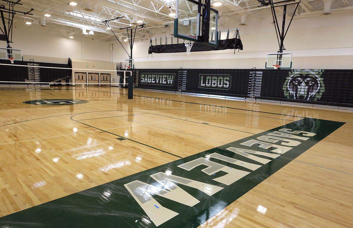 The gymnaisum in Sageview High School at 6091 Burns Road in west Pasco.