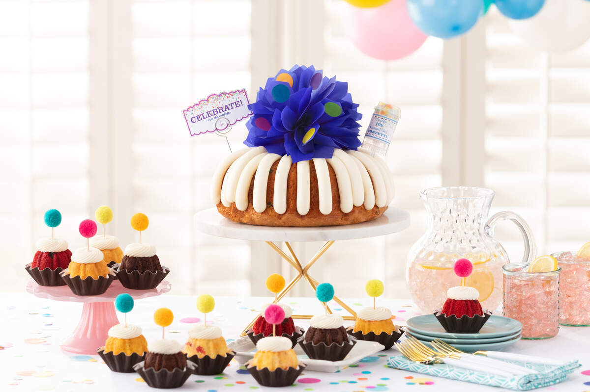Nothing Bundt Cakes offers a variety of flavors of Bundt cakes in several different sizes.