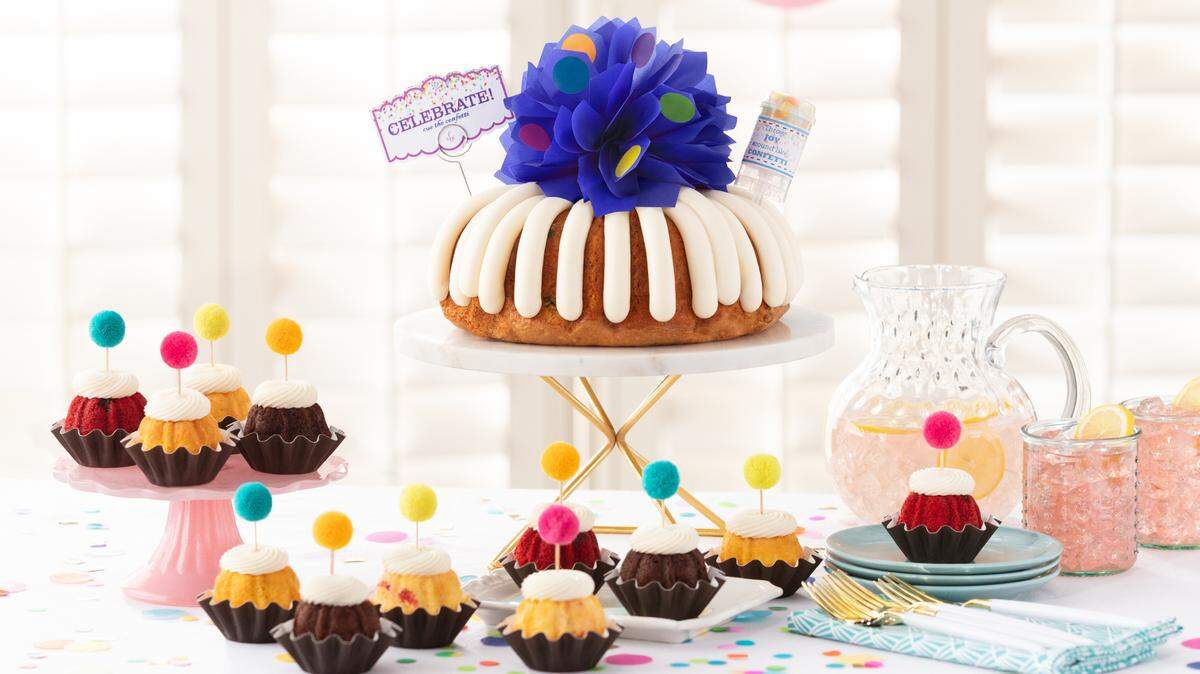 Nothing Bundt Cakes offers a variety of flavors of Bundt cakes in several different sizes.