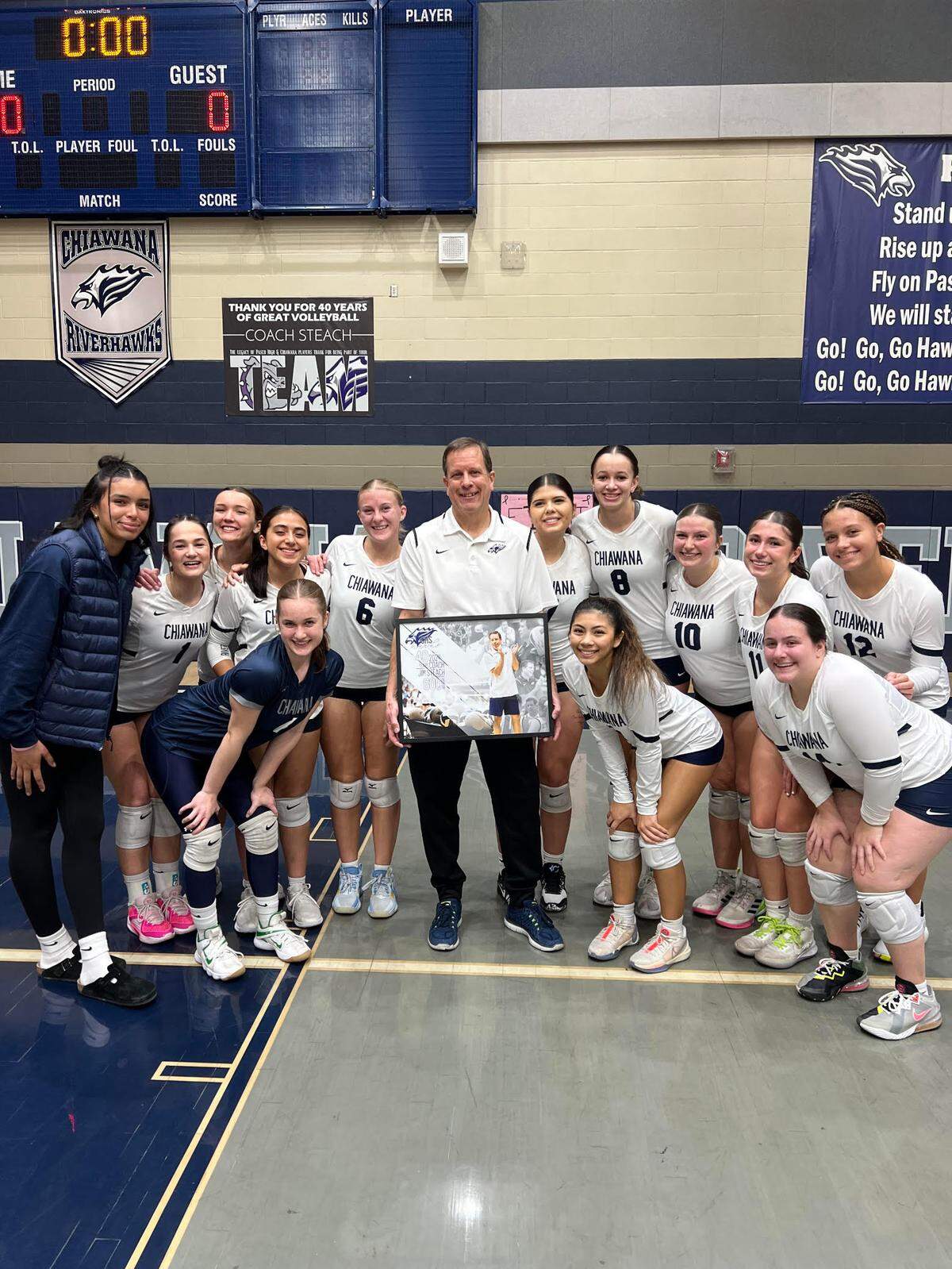 Jim Steach has spent 40 years coaching volleyball teams at Pasco and Chiawana high schools.