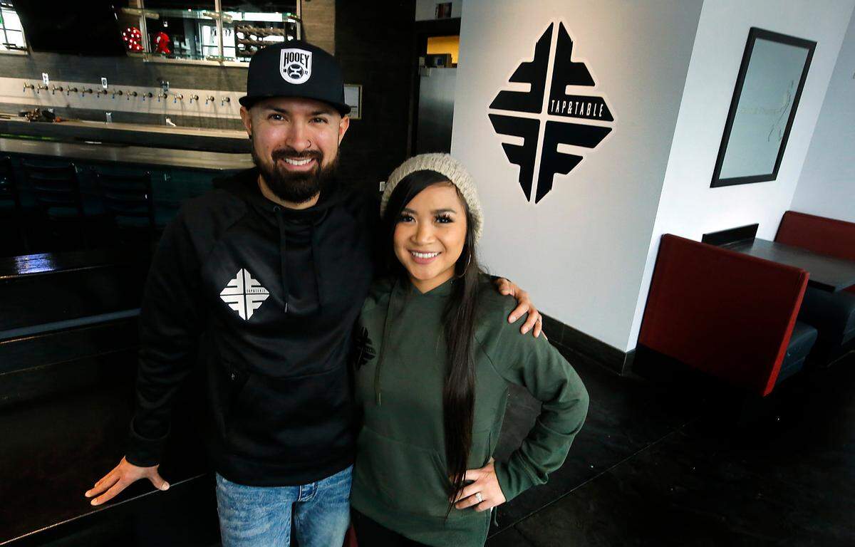 Joey Casados and his wife, Amanda Thavone, are working to open Flight Tap & Table taphouse in the building previously occupied by the Dupus Boomer’s restaurant in Richland.
