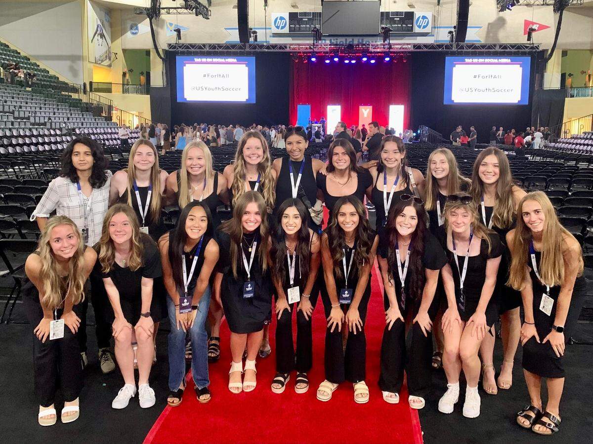 The Three Rivers Black 19U girls soccer team.