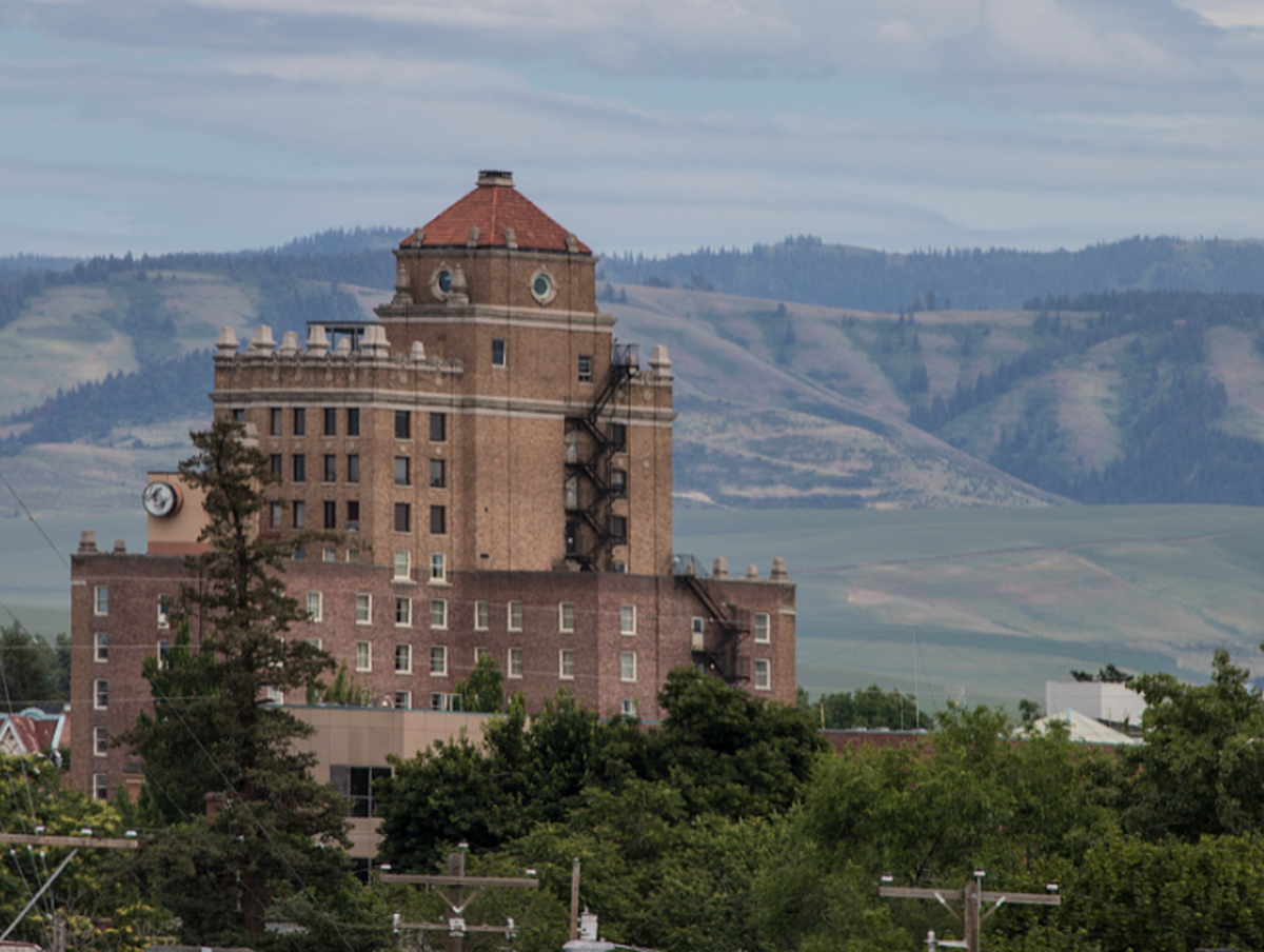 The Marcus Whitman Hotel.