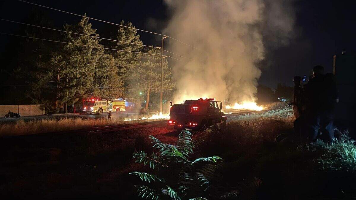 A half-acre fire burned on Yellowstone Avenue on the Fourth of July. It’s believed to have started because of fireworks.