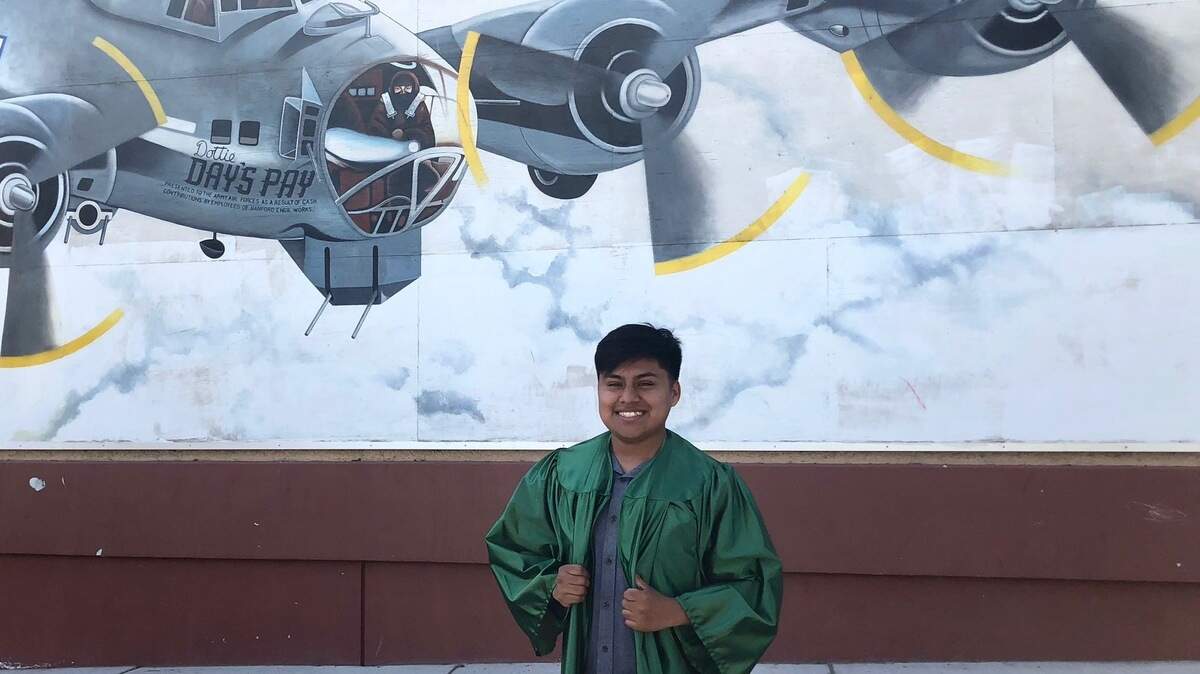 Armando Neponuceno, 19, worked hard to graduate from Richland High School this month. He even spent 5 1/2 months at the Washington Youth Academy to catch up when he was behind on credits.