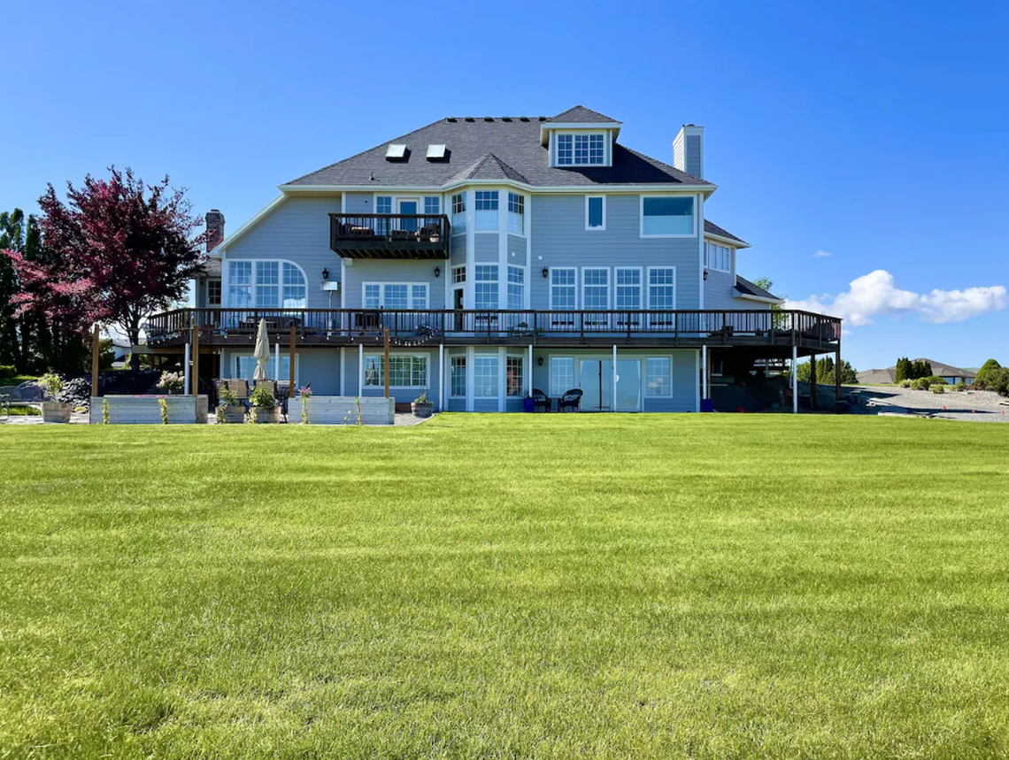 Exterior photo for the backside Wine Country Getaway Vrbo.