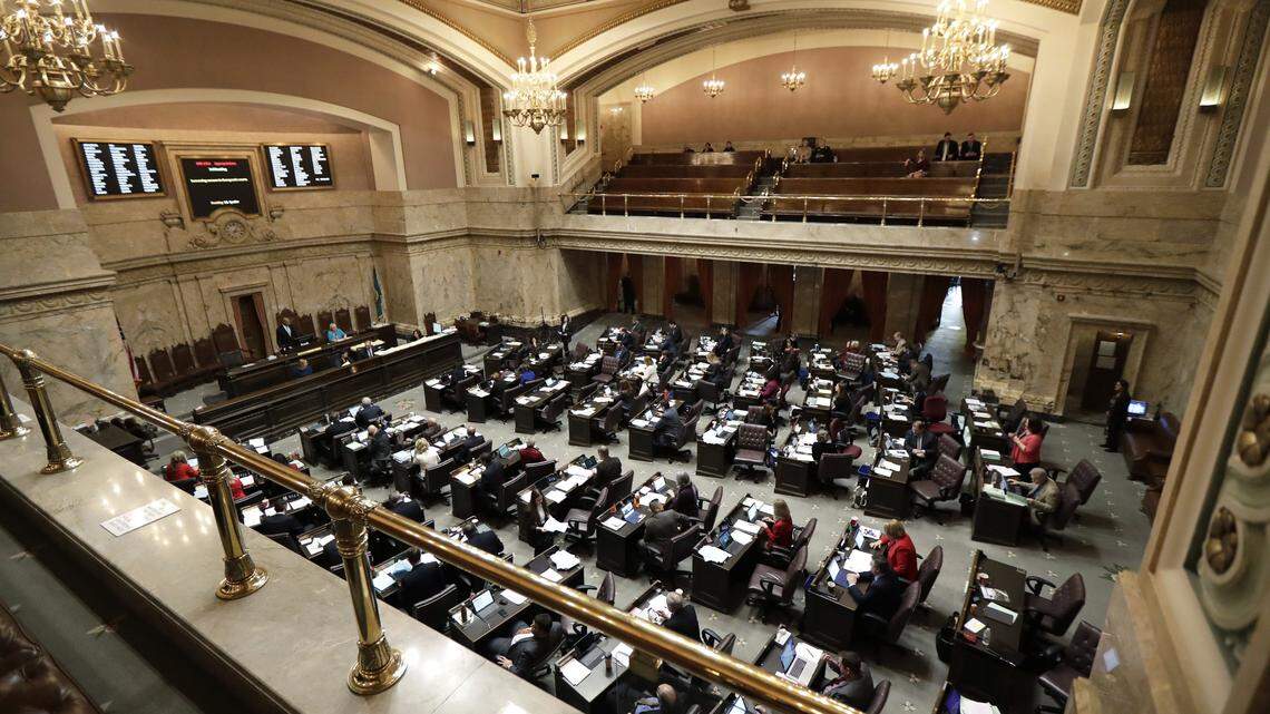 The Washington state House of Representives at the Capitol in Olympia.