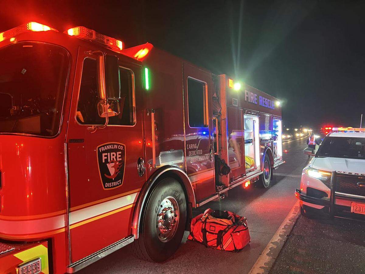 A Franklin County Fire District 3 engine.
