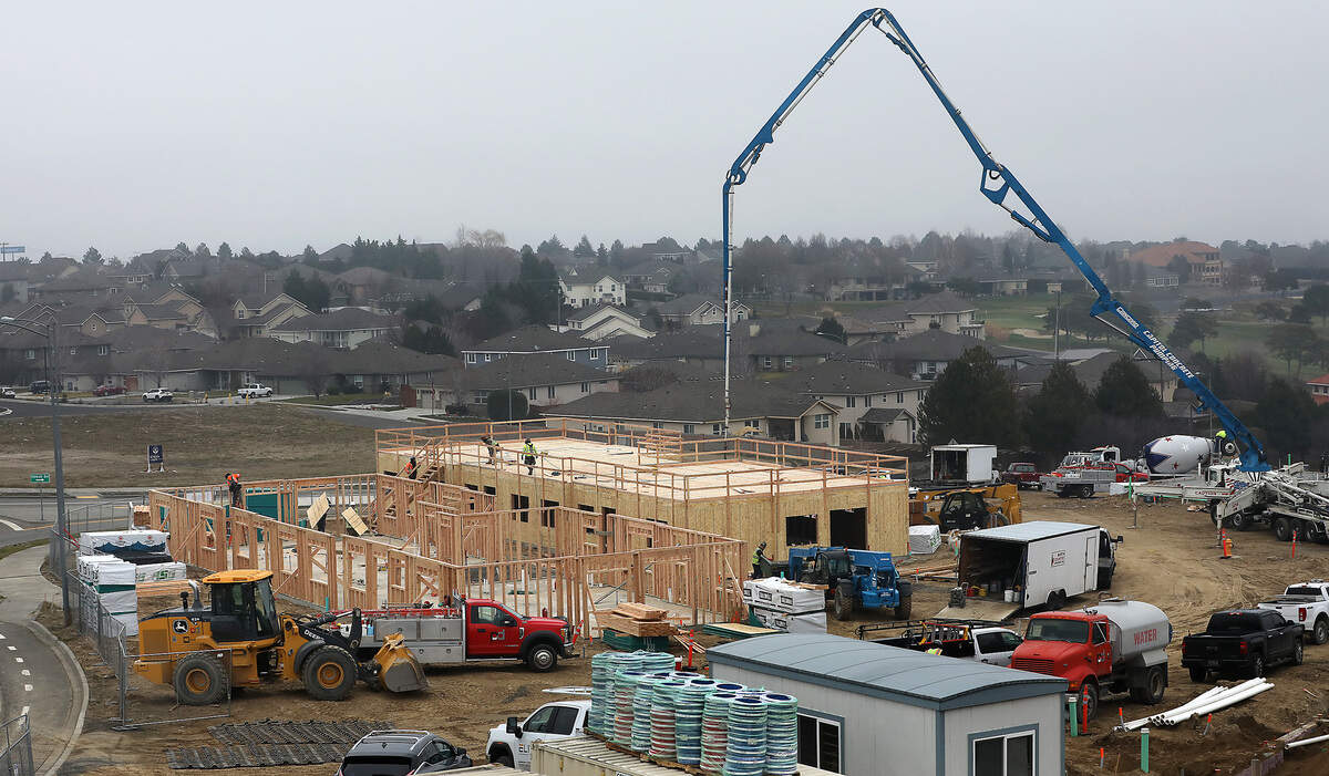The Zintel Apartments complex in south Kennewick is taking shape near Canyon Lakes.