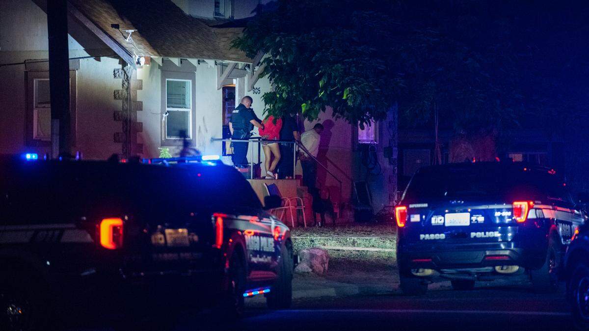 Pasco police arrested several people at a Court Street home after the owners of a stolen Honda tracked their car to the house.