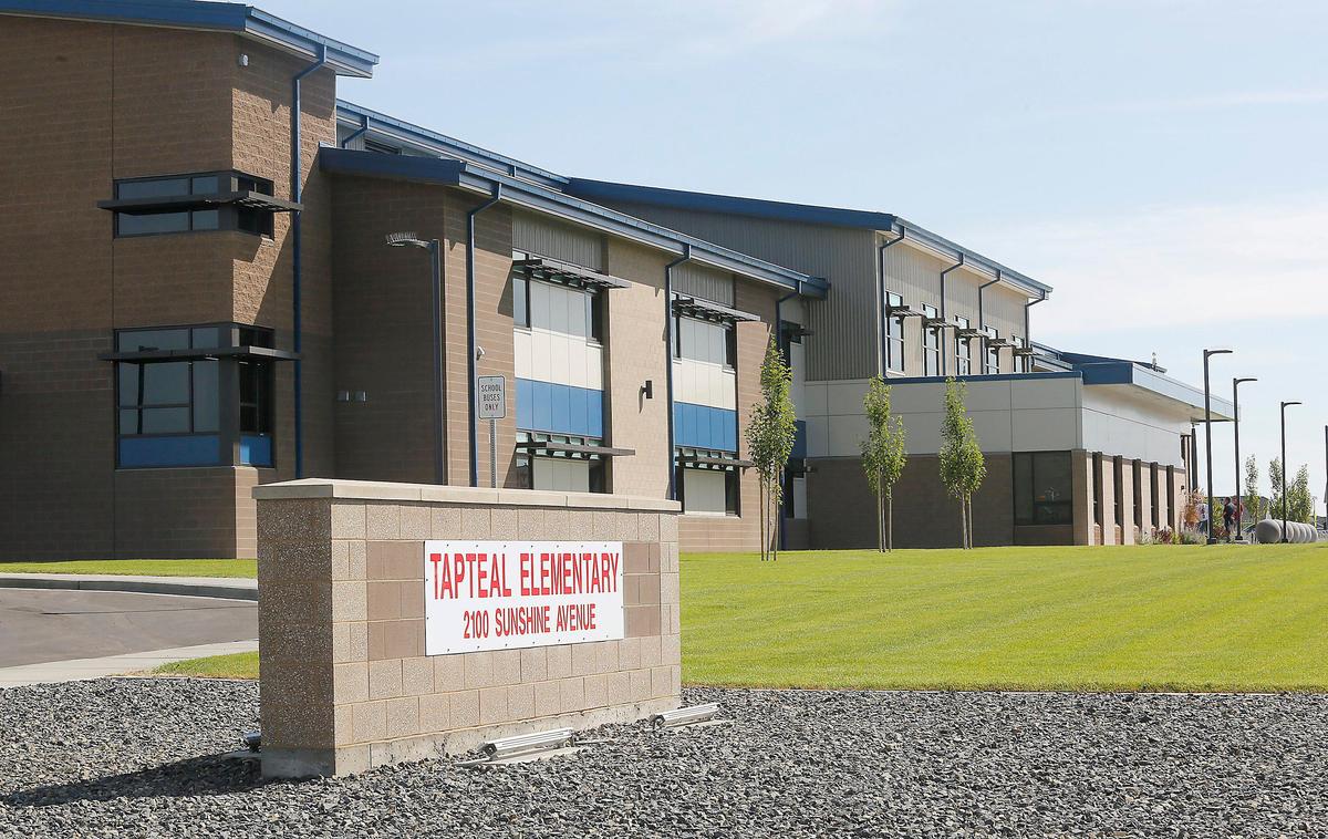 The temporary new home of Tapteal Elementary at 2100 Sunshine Avenue in West Richland is one of two new school buildings in the Mid-Columbia set to open their doors to students and teachers.