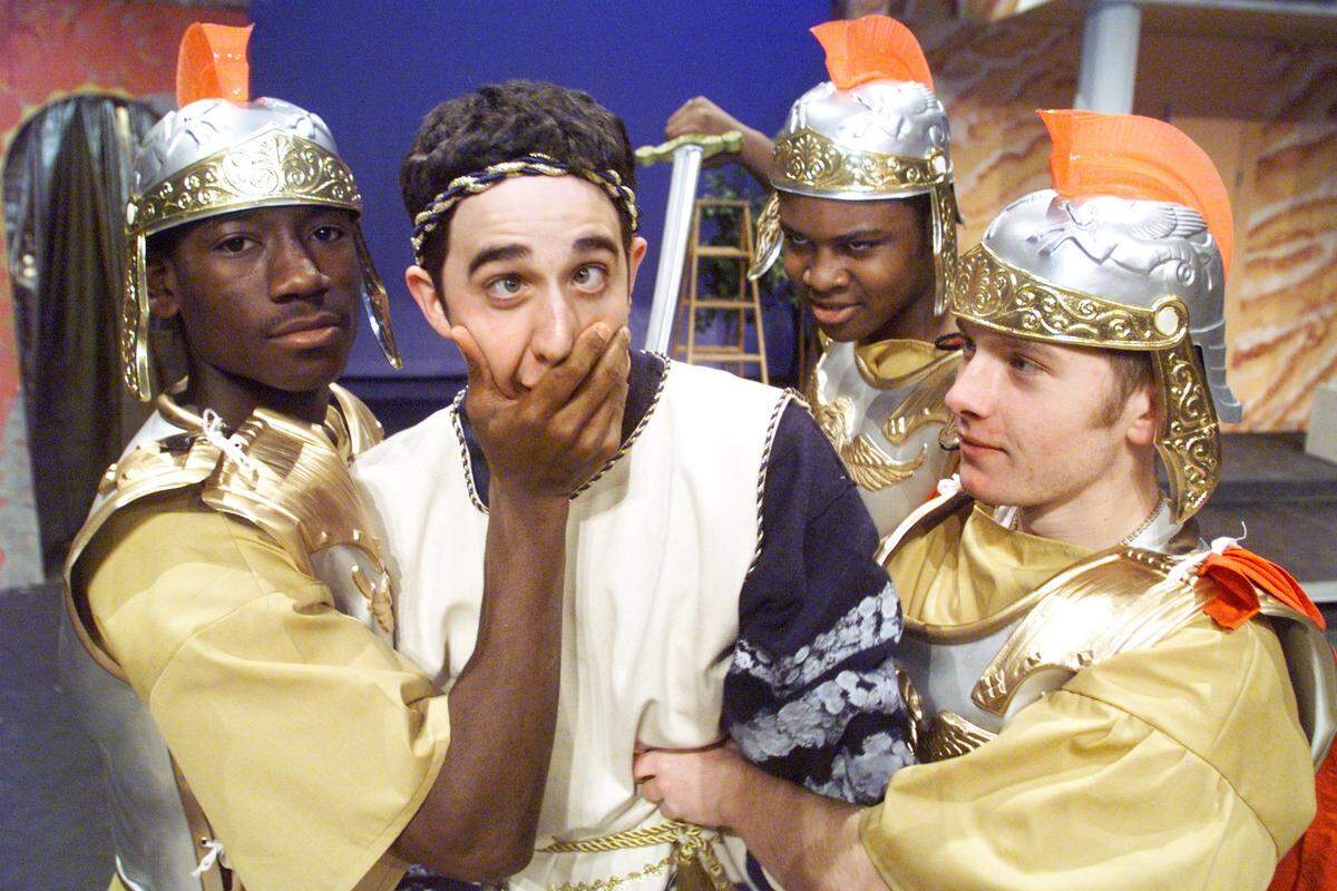 Santino Fontana played Pseudolus in the Richland High School production of “A Funny Thing Happened on the Way to the Forum” in 1999.