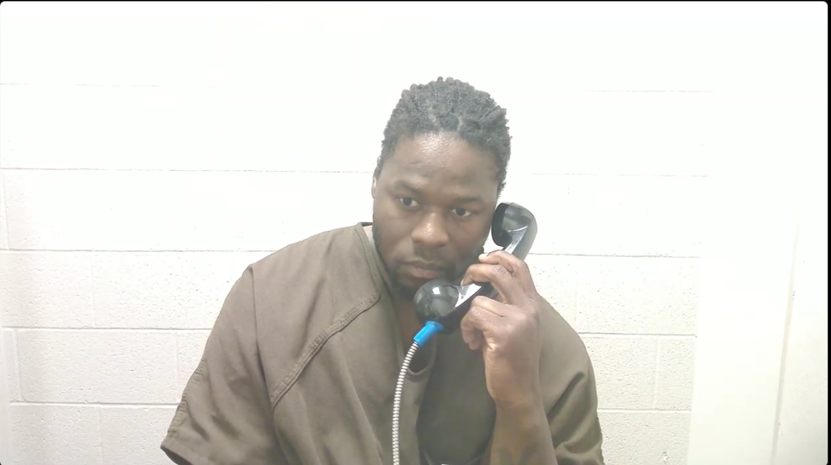 Anohelico Caulder appeared by video link from the Benton County jail after being arrested for second-degree kidnapping.