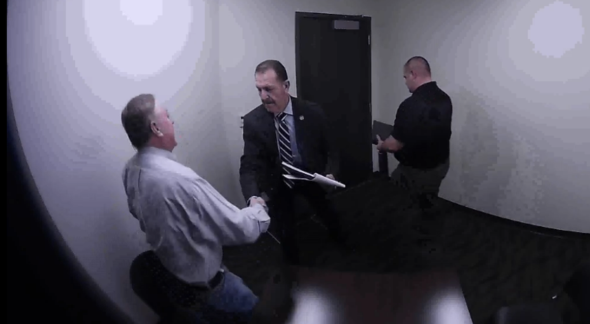 Franklin County Commission Chairman Rocky Mullen, left, was interviewed in March as part of a criminal investigation into official misconduct.