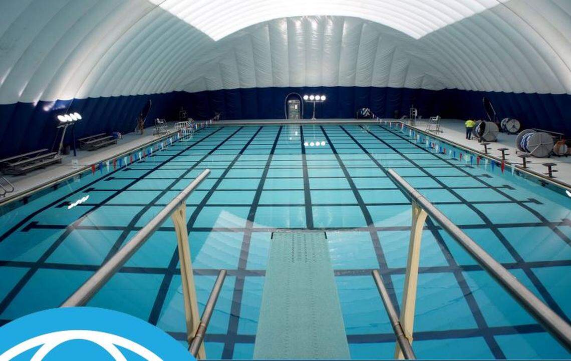 Pasco will install a pool bubble cover, similar to the one pictured, this fall.