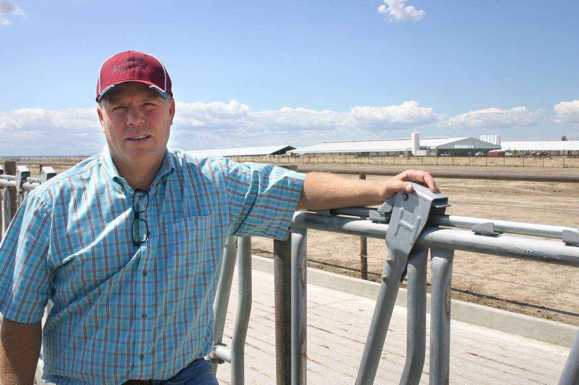 Cody Easterday of Easterday Ranch and Farms at the Easterday Dairy outside of Boardman, Ore.