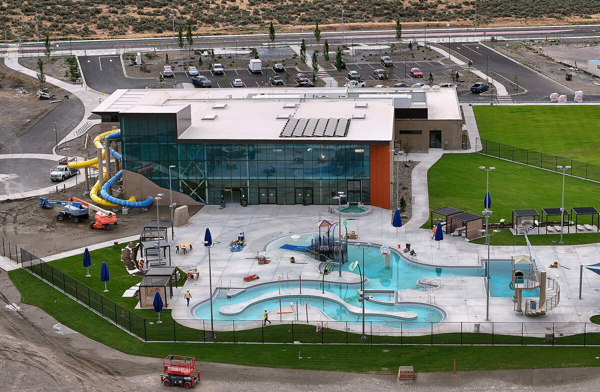 Construction crews are putting the finishing touches on the new Pasco Aquatic Center at 5204 Road 108 in west Pasco.