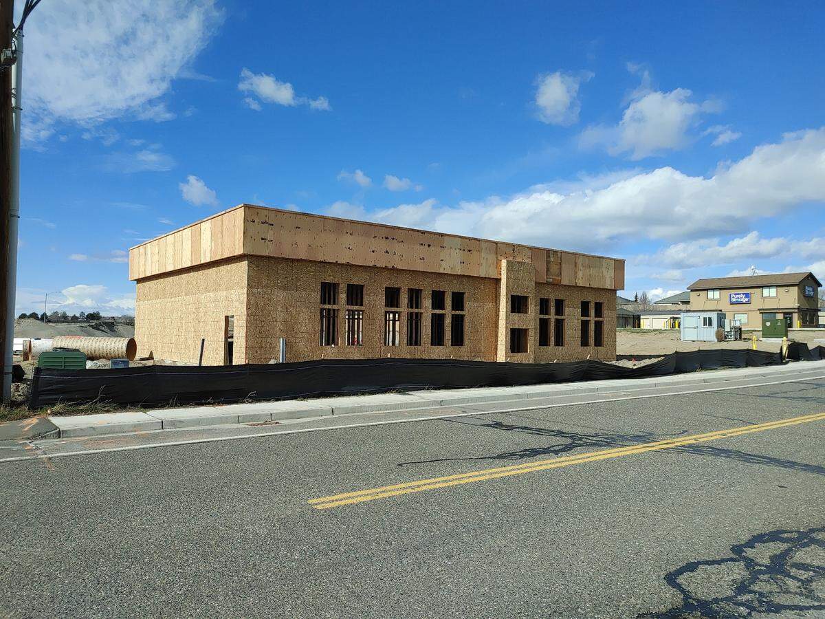 A gas station and convenience store is taking shape at 3210 Road 44 at ARgent, near the Tri-Cities Airport.