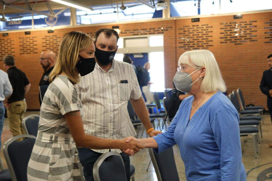 Sen. Patty Murray, D-Wash., met with the public in August 2022 at the Local 598 union hall in Pasco to discuss more help for Hanford nuclear workers exposed to toxic beryllium.